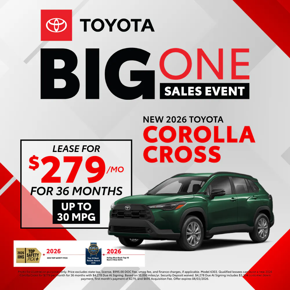 New 2026 Toyota Corolla Cross |  Toyota of Montgomery