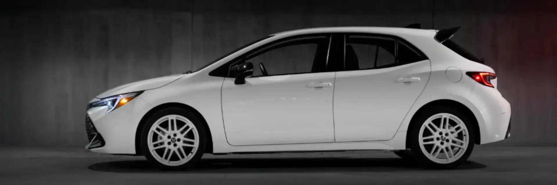 white Corolla Hatchback