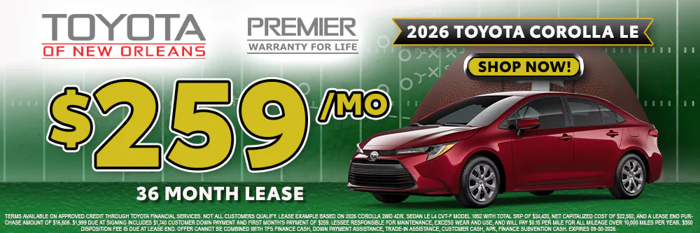 New 2026 Toyota Corolla | Toyota of New Orleans