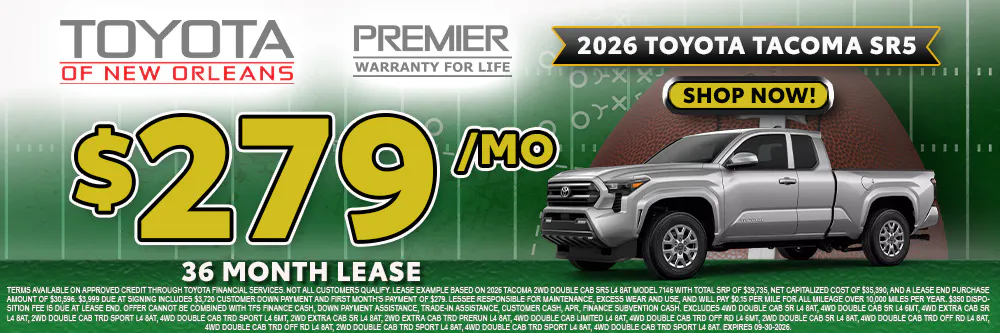 New 2026 Toyota Tacoma | Toyota of New Orleans