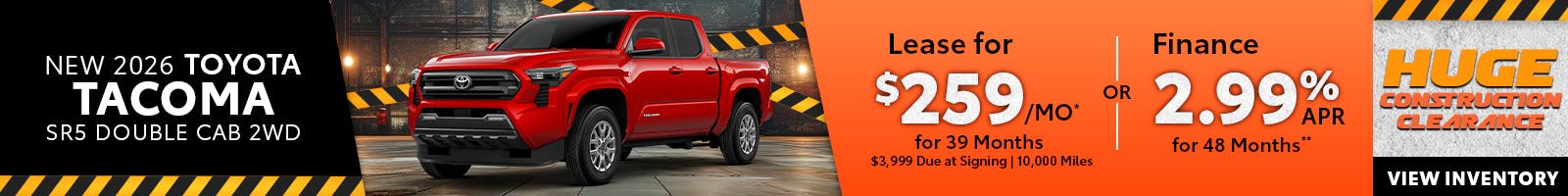 New 2026 Toyota Tacoma SR5 Double Cab 2WD