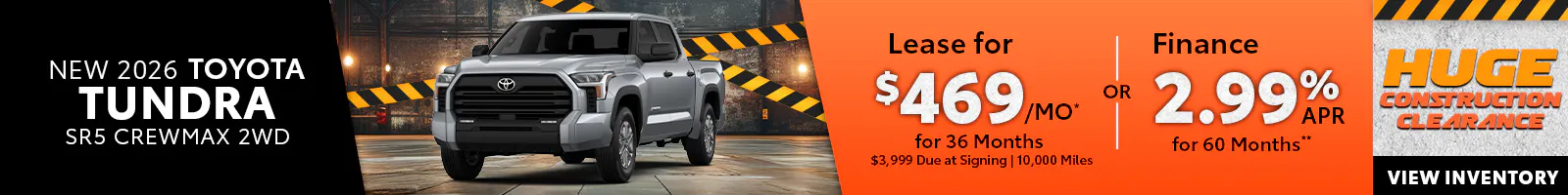New 2026 Toyota Tundra SR5 CrewMax 2WD