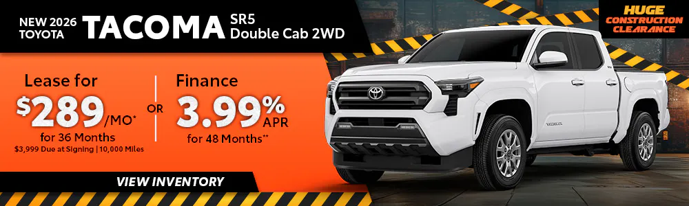 New 2026 Toyota Tacoma SR5 Double Cab 2WD | Toyota of Orange