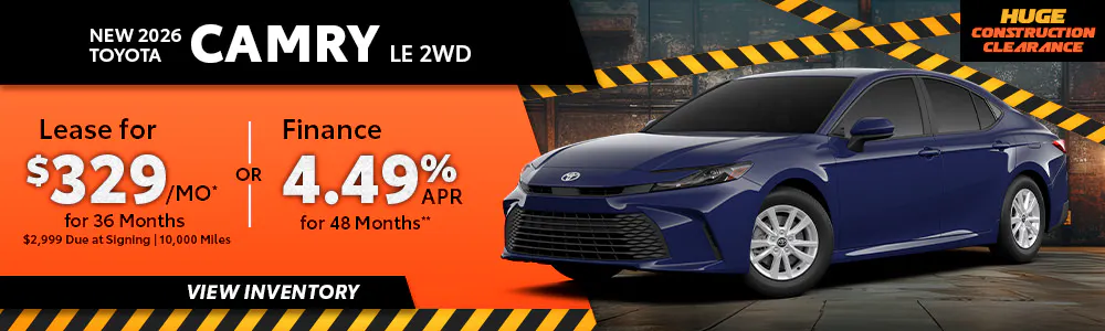 New 2026 Toyota Camry LE 2WD | Toyota of Orange