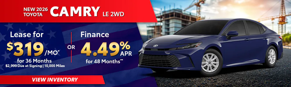 New 2026 Toyota Camry LE 2WD | Toyota of Orange