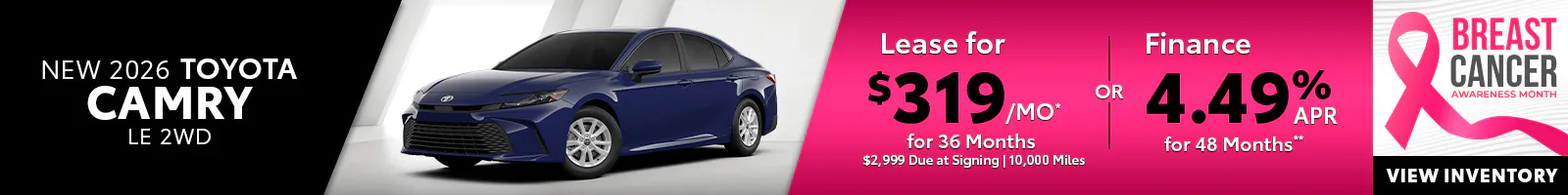 New 2026 Toyota Camry LE 2WD