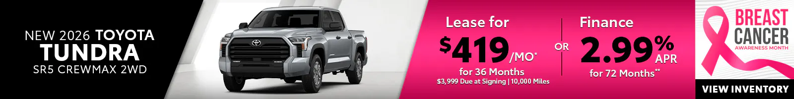 New 2026 Toyota Tundra SR5 CrewMax 2WD