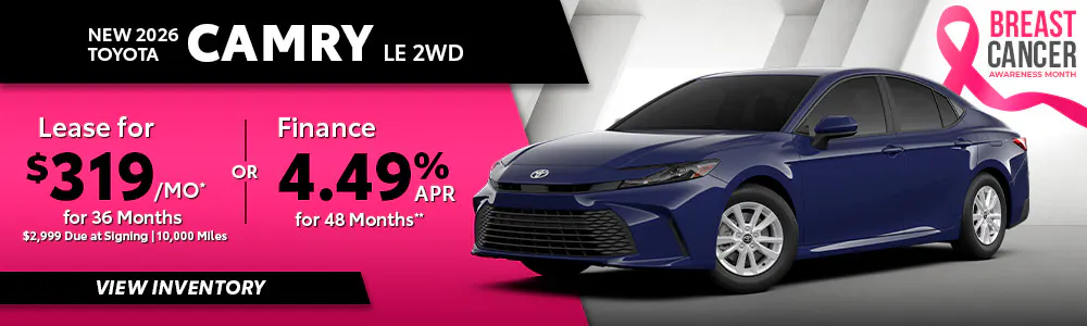 New 2026 Toyota Camry LE 2WD | Toyota of Orange
