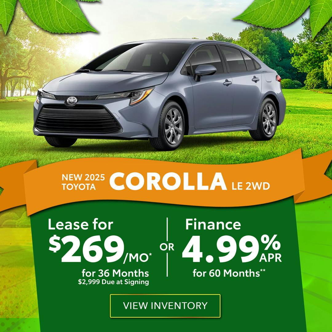 New 2025 Toyota Corolla LE 2WD | Toyota of Orange