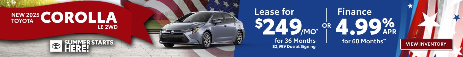 New 2025 Toyota Corolla LE 2WD