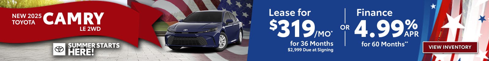 New 2025 Toyota Camry LE 2WD