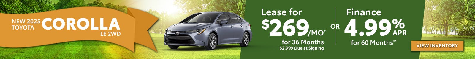 New 2025 Toyota Corolla LE 2WD