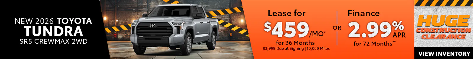 New 2026 Toyota Tundra SR5 CrewMax 2WD