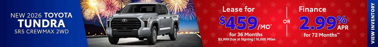 New 2026 Toyota Tundra SR5 CrewMax 2WD