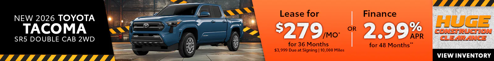 New 2026 Toyota Tacoma SR5 Double Cab 2WD