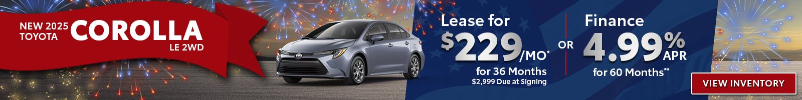 New 2025 Toyota Corolla LE 2WD