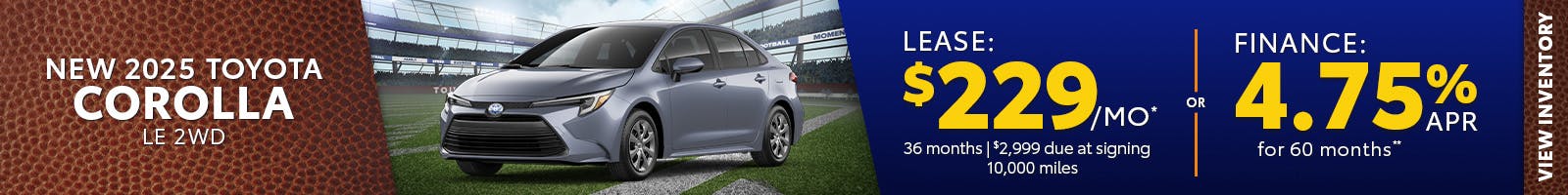 New 2025 Toyota Corolla LE 2WD