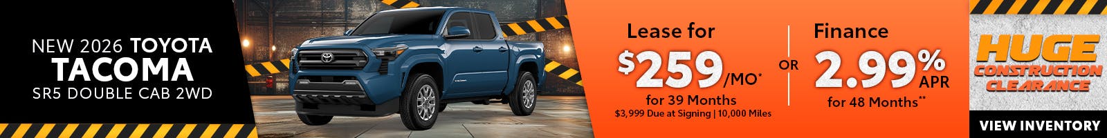 New 2026 Toyota Tacoma SR5 Double Cab 2WD