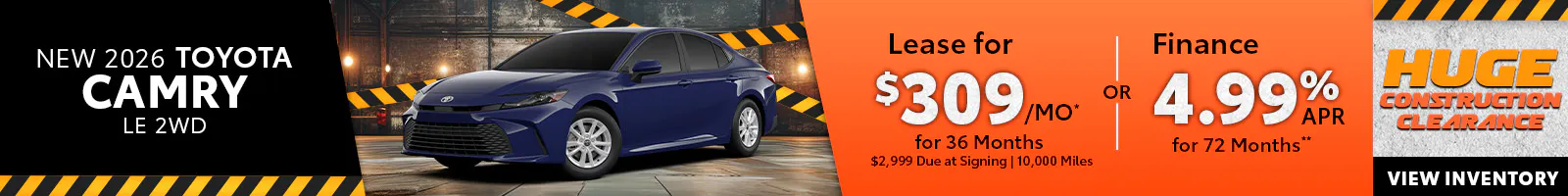 New 2026 Toyota Camry LE 2WD