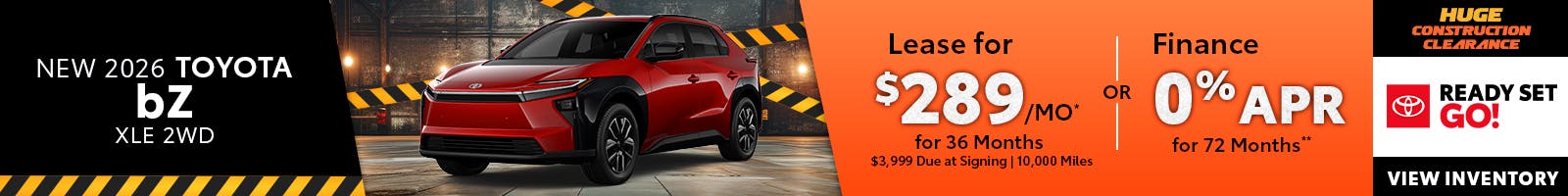 New 2026 Toyota bZ XLE 2WD