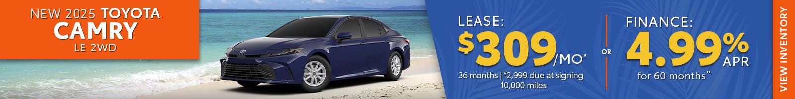 New 2025 Toyota Camry LE 2WD