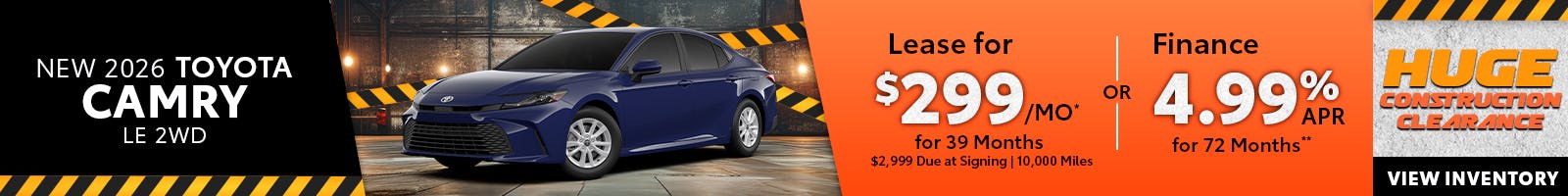 New 2026 Toyota Camry LE 2WD