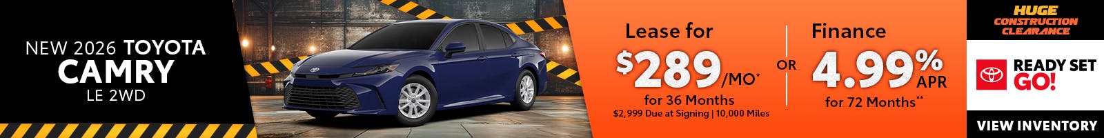 New 2026 Toyota Camry LE 2WD