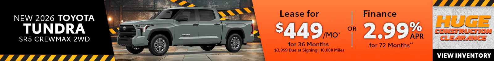 New 2026 Toyota Tundra SR5 CrewMax 2WD