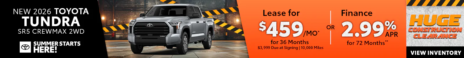 New 2026 Toyota Tundra SR5 Crew Max 2WD