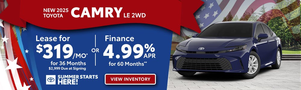 New 2025 Toyota Camry LE 2WD | Toyota of Orange