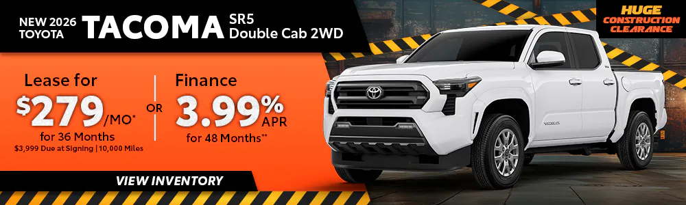 New 2026 Toyota Tacoma SR5 Double Cab 2WD | Toyota of Orange