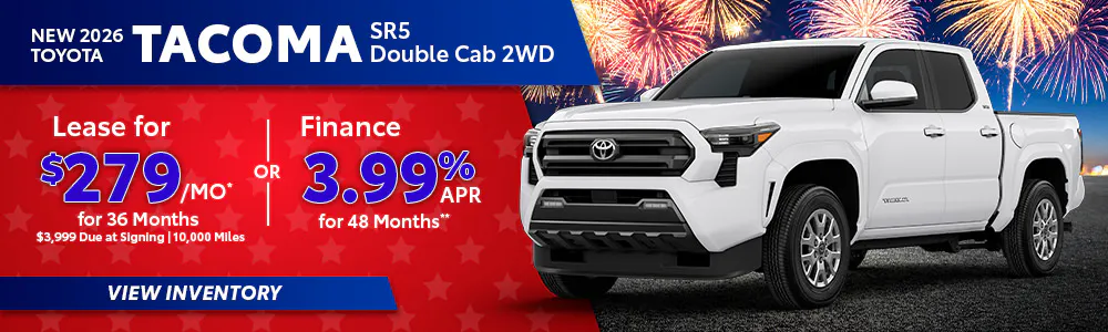 New 2026 Toyota Tacoma SR5 Double Cab 2WD | Toyota of Orange