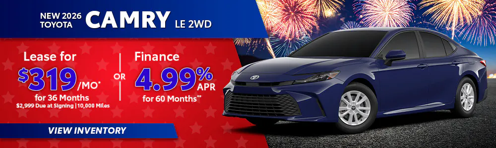 New 2026 Toyota Camry LE 2WD | Toyota of Orange