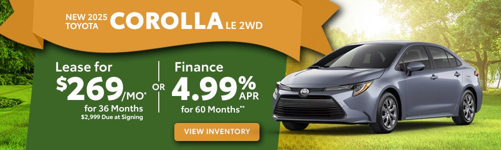 New 2025 Toyota Corolla LE 2WD | Toyota of Orange