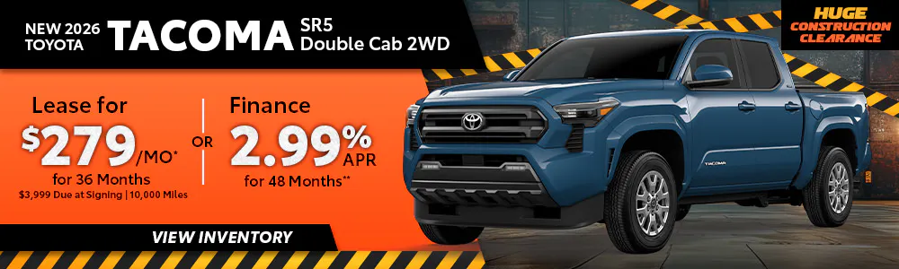 New 2026 Toyota Tacoma SR5 Double Cab 2WD | Toyota of Orange