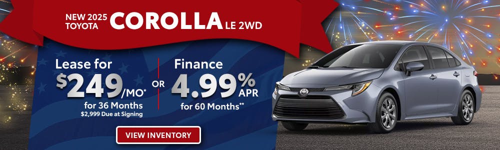 New 2025 Toyota Corolla Lease For $249 Per Month | Toyota of Orange