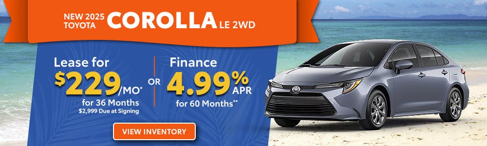 New 2025 Toyota Corolla LE 2WD | Toyota of Orange
