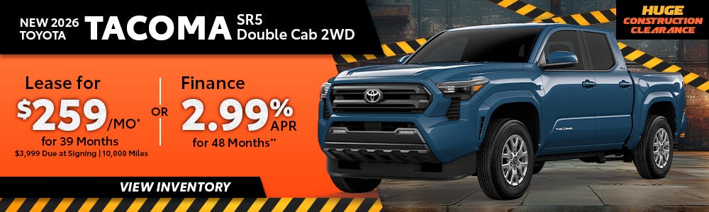 New 2026 Toyota Tacoma SR5 Double Cab 2WD | Toyota of Orange