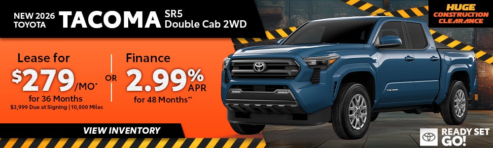 New 2026 Toyota Tacoma SR5 Double Cab 2WD | Toyota of Orange