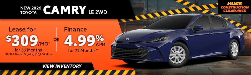 New 2026 Toyota Camry LE 2WD | Toyota of Orange