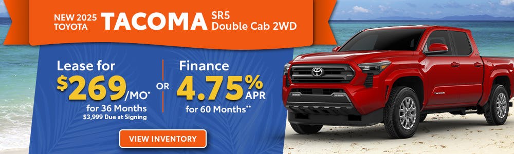 New 2025 Toyota Tacoma SR5 Double Cab 2WD | Toyota of Orange