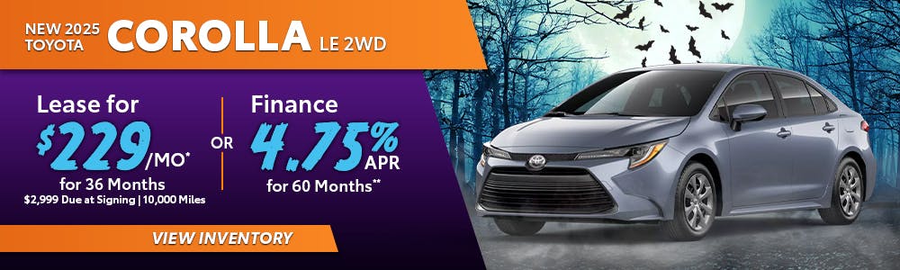 New 2025 Toyota Corolla LE 2WD | Toyota of Orange