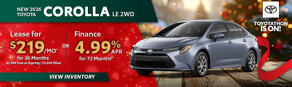 New 2026 Toyota Corolla LE 2WD | Toyota of Orange