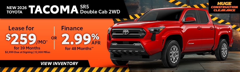 New 2026 Toyota Tacoma SR5 Double Cab 2WD | Toyota of Orange