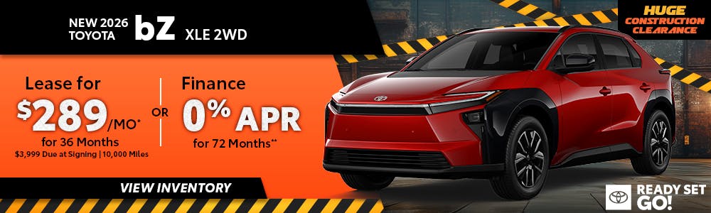 New 2026 Toyota bZ XLE 2WD | Toyota of Orange