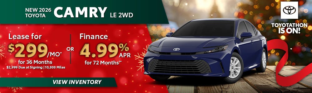 New 2026 Toyota Camry LE 2WD | Toyota of Orange