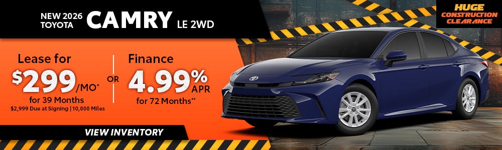 New 2026 Toyota Camry LE 2WD | Toyota of Orange