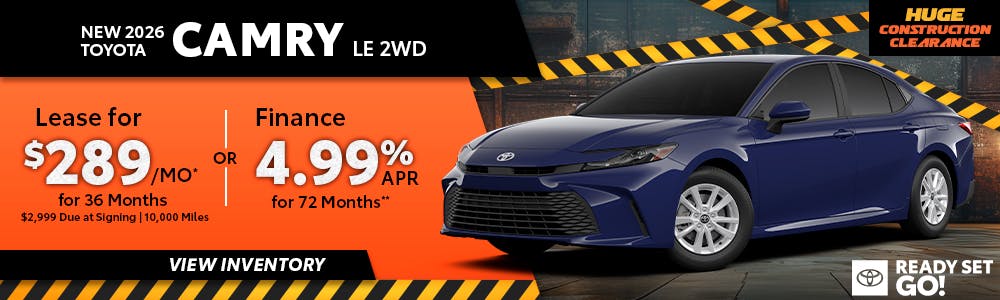 New 2026 Toyota Camry LE 2WD | Toyota of Orange