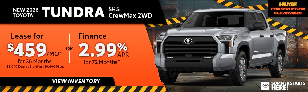 New 2026 Toyota Tundra SR5 Crew Max 2WD | Toyota of Orange