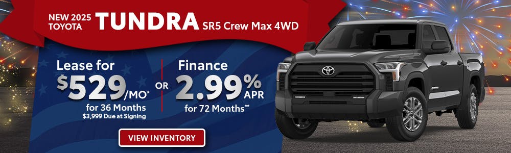 New 2025 Toyota Tundra Lease For $529 Month | Toyota of Orange